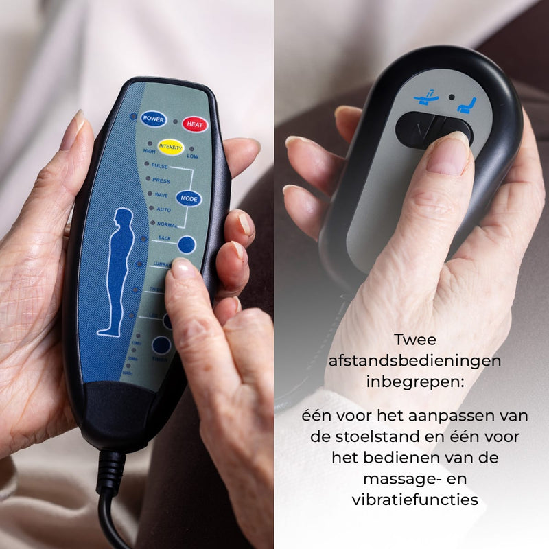 Vitadora sta-op stoel met massage en warmtefunctie